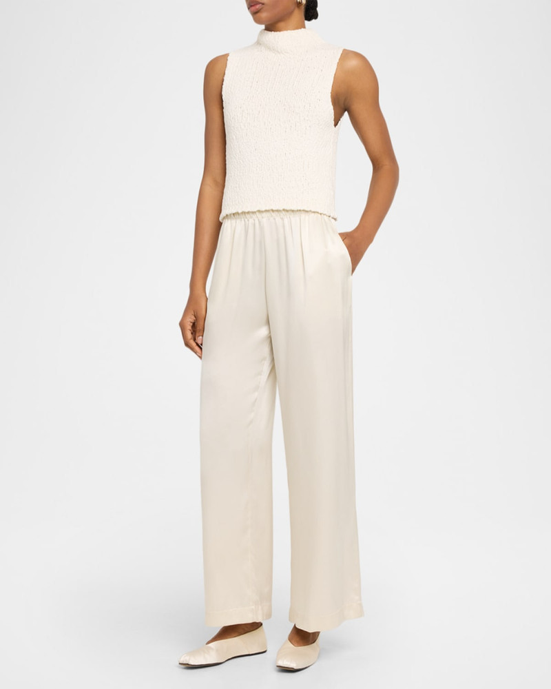 SABLYN Brynn Silk Wide-Leg Pants outlook