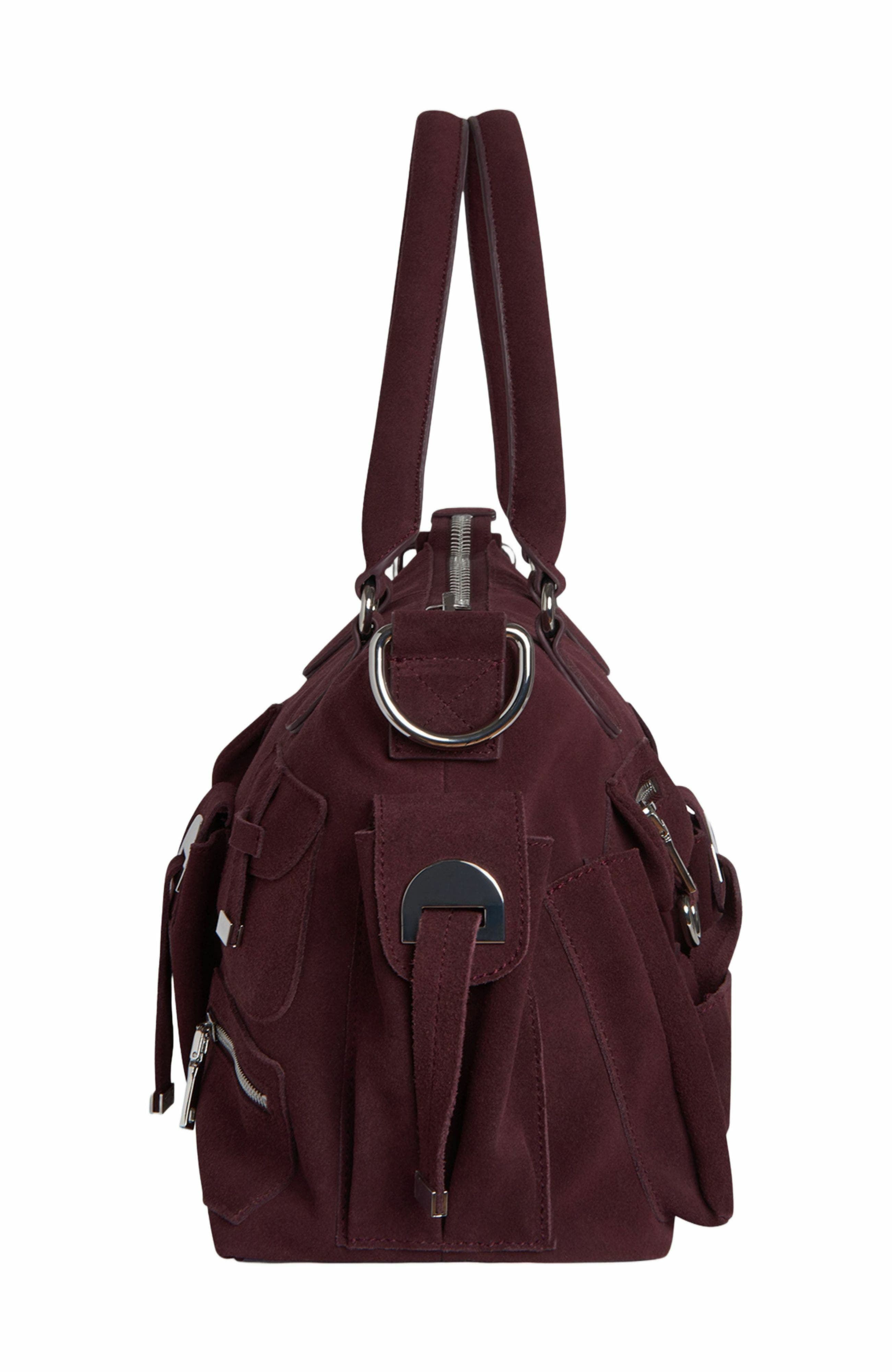 Cynthia Rowley Suede Cargo Pocket Shoulder Bag in Oxblood at Nordstrom - 2
