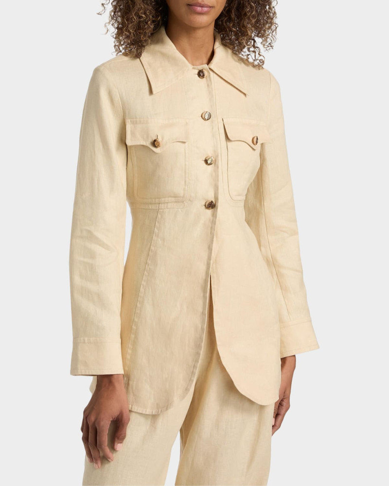 Carousel Belted Linen Shirt 4