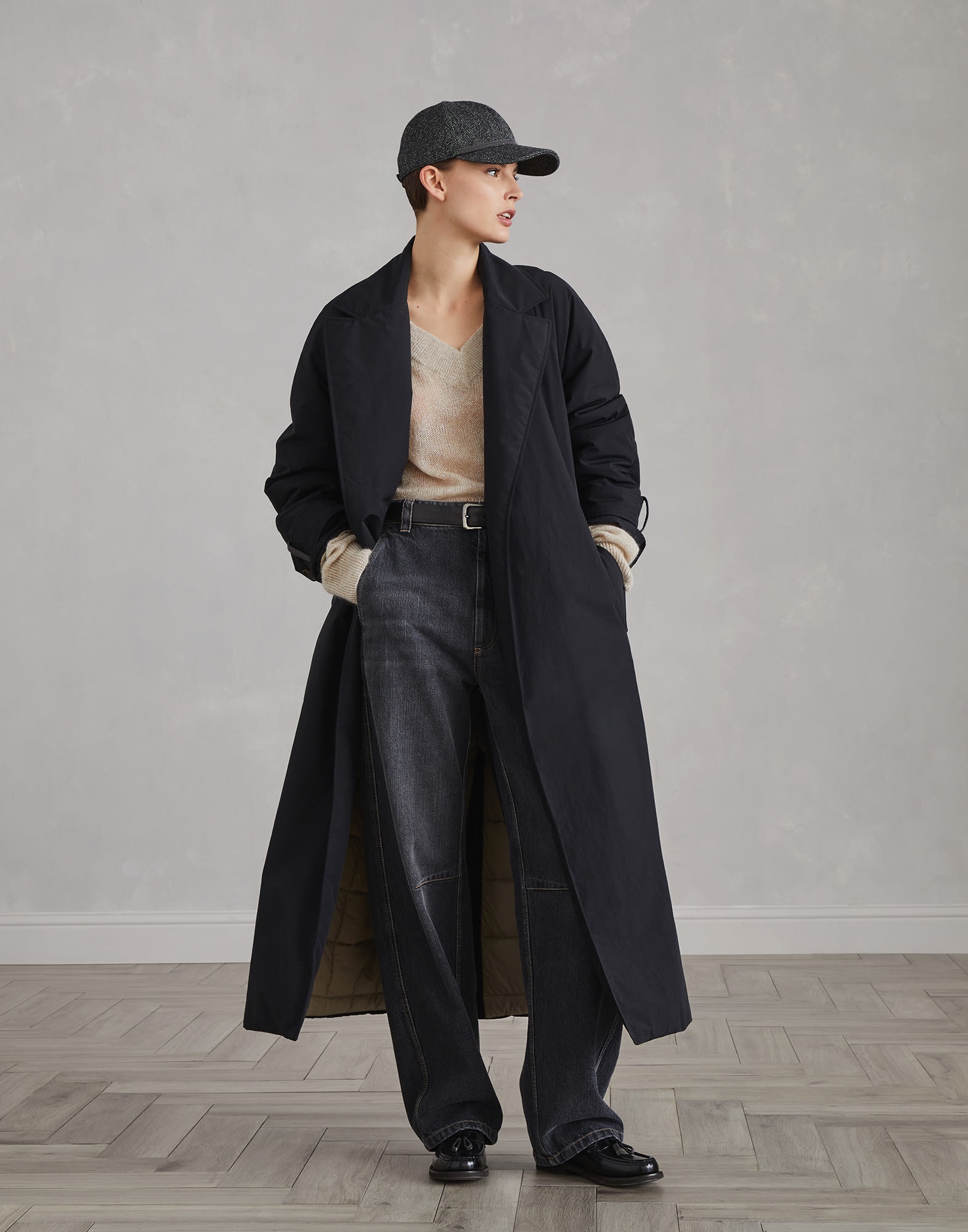 Authentic denim soft curved trousers - 4