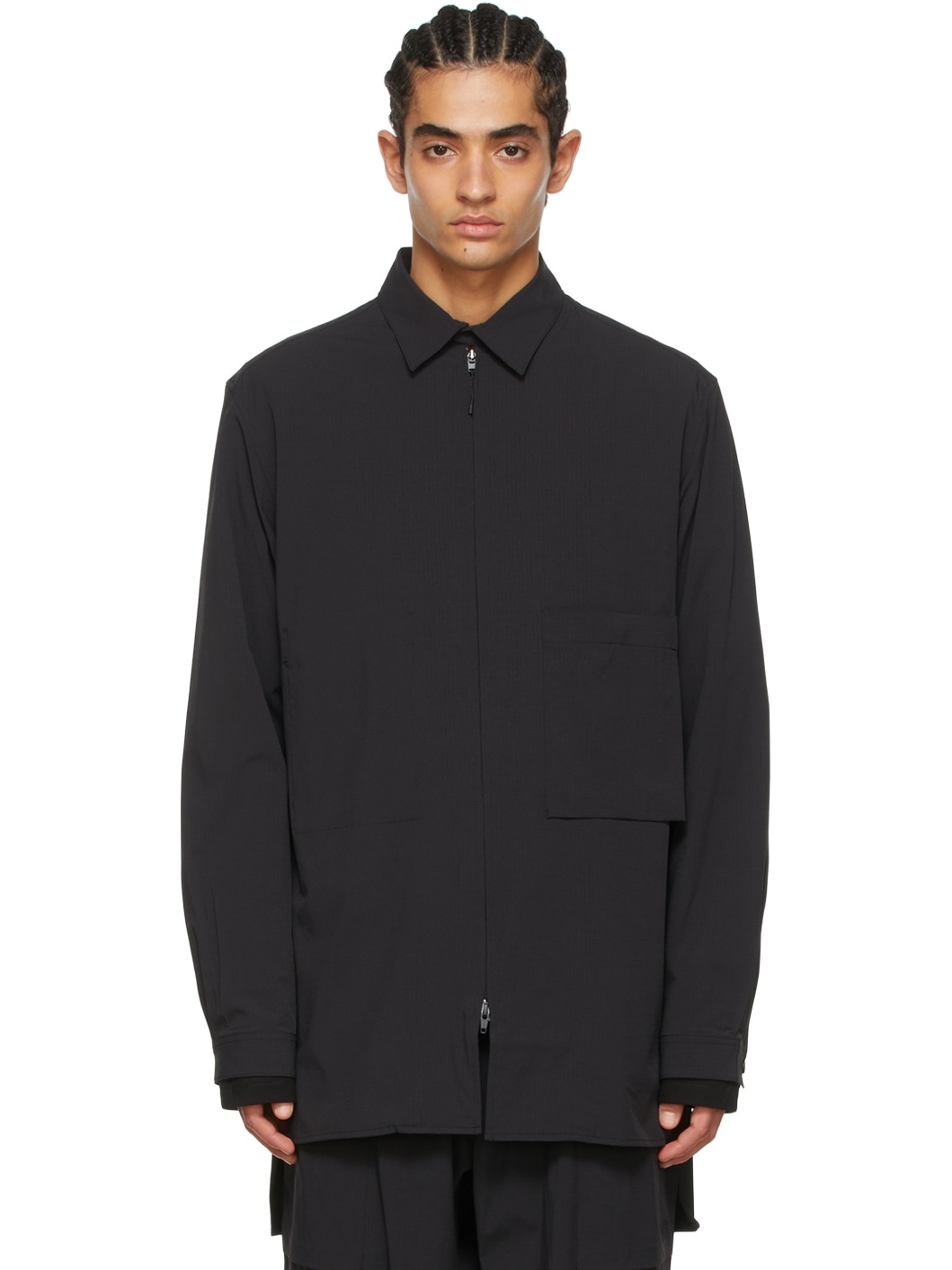 Black Nylon Shirt - 1
