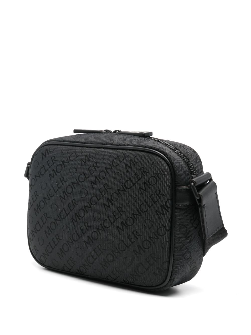 Tech logo-jacquard messenger bag - 3