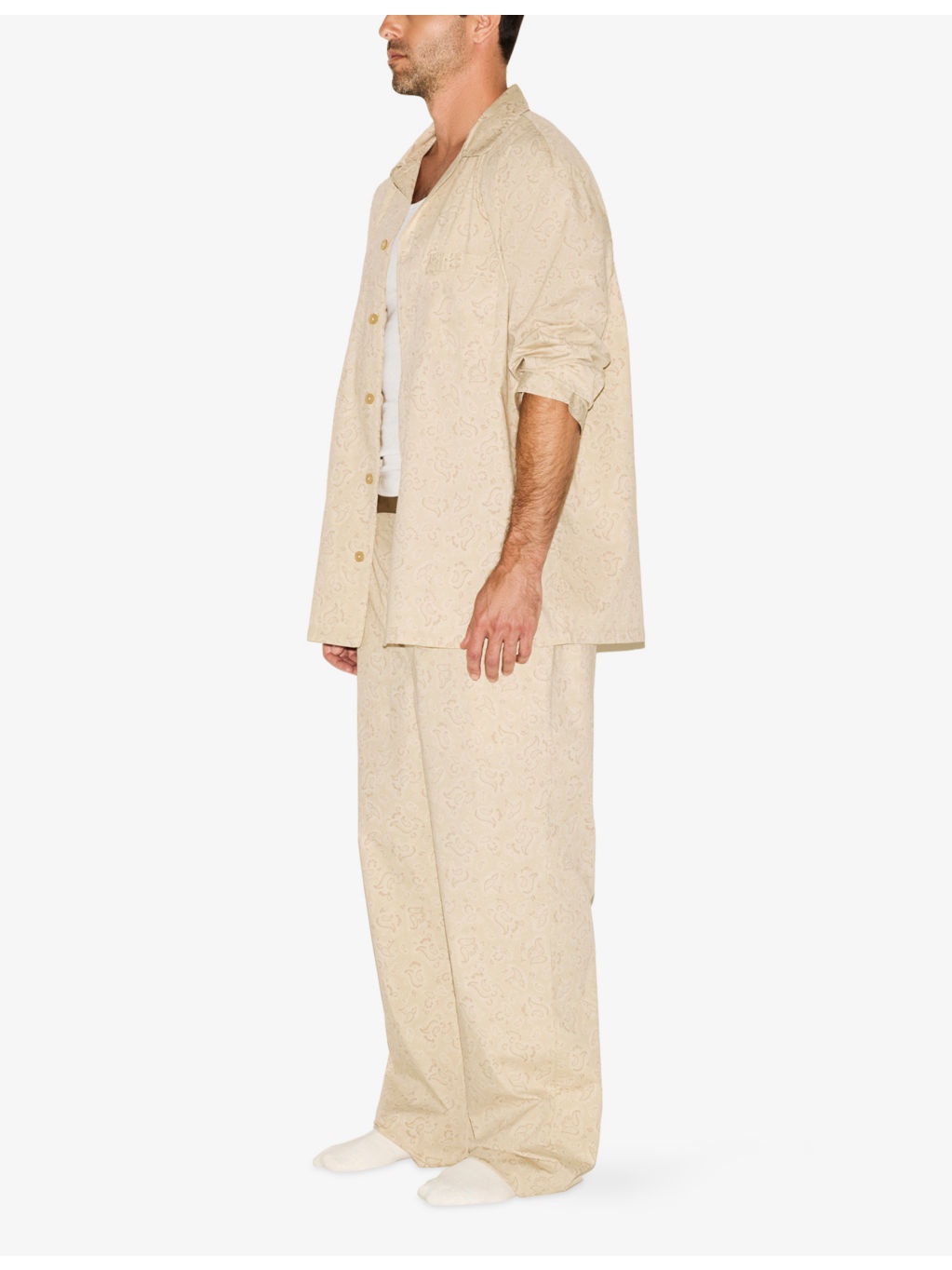 Cotton Poplin Paisley-Print Stretch-Cotton Pyjamas - 3