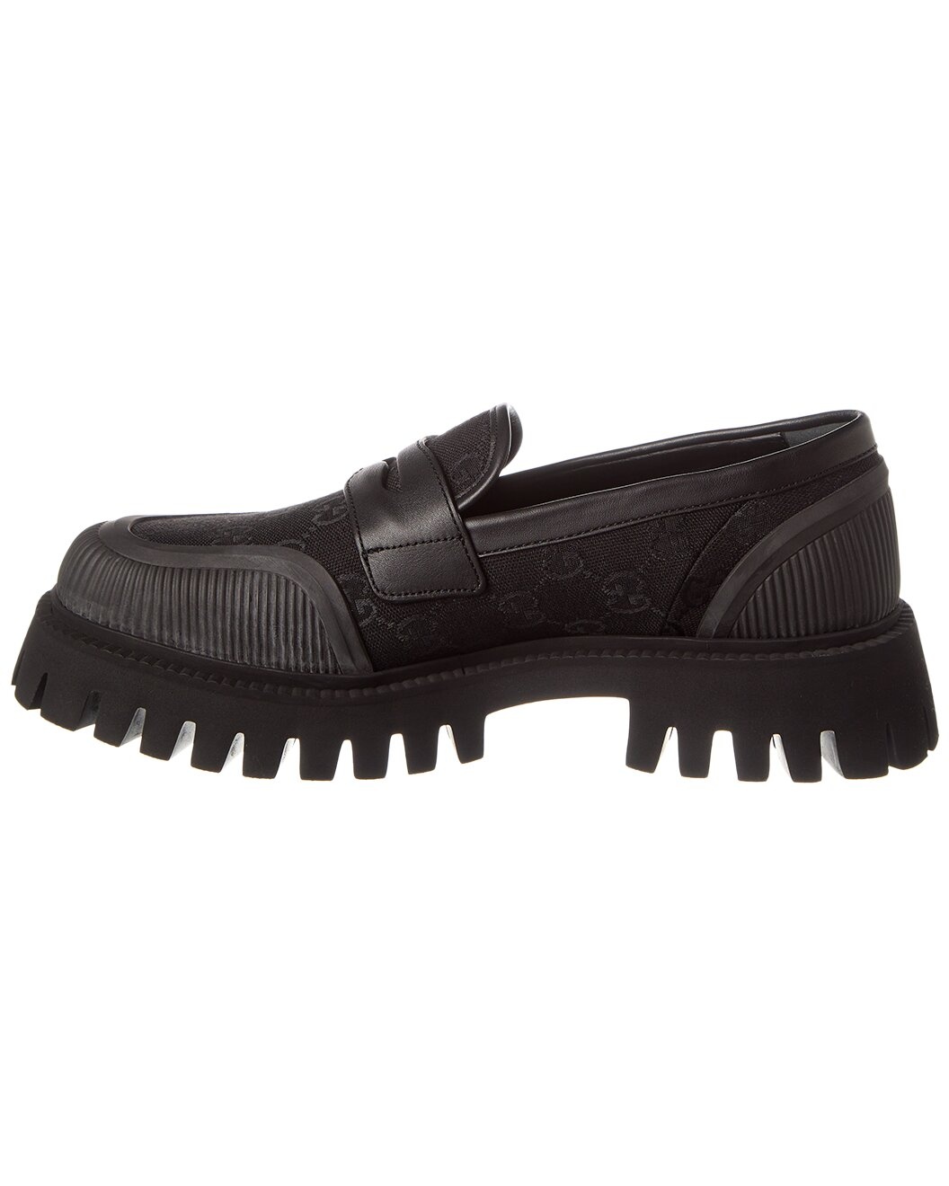 Gucci GG Canvas & Leather Loafer - 2