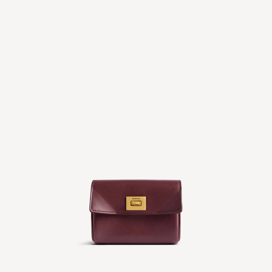 Women's Rodeo Flap Card Holder in Burgundy - 1