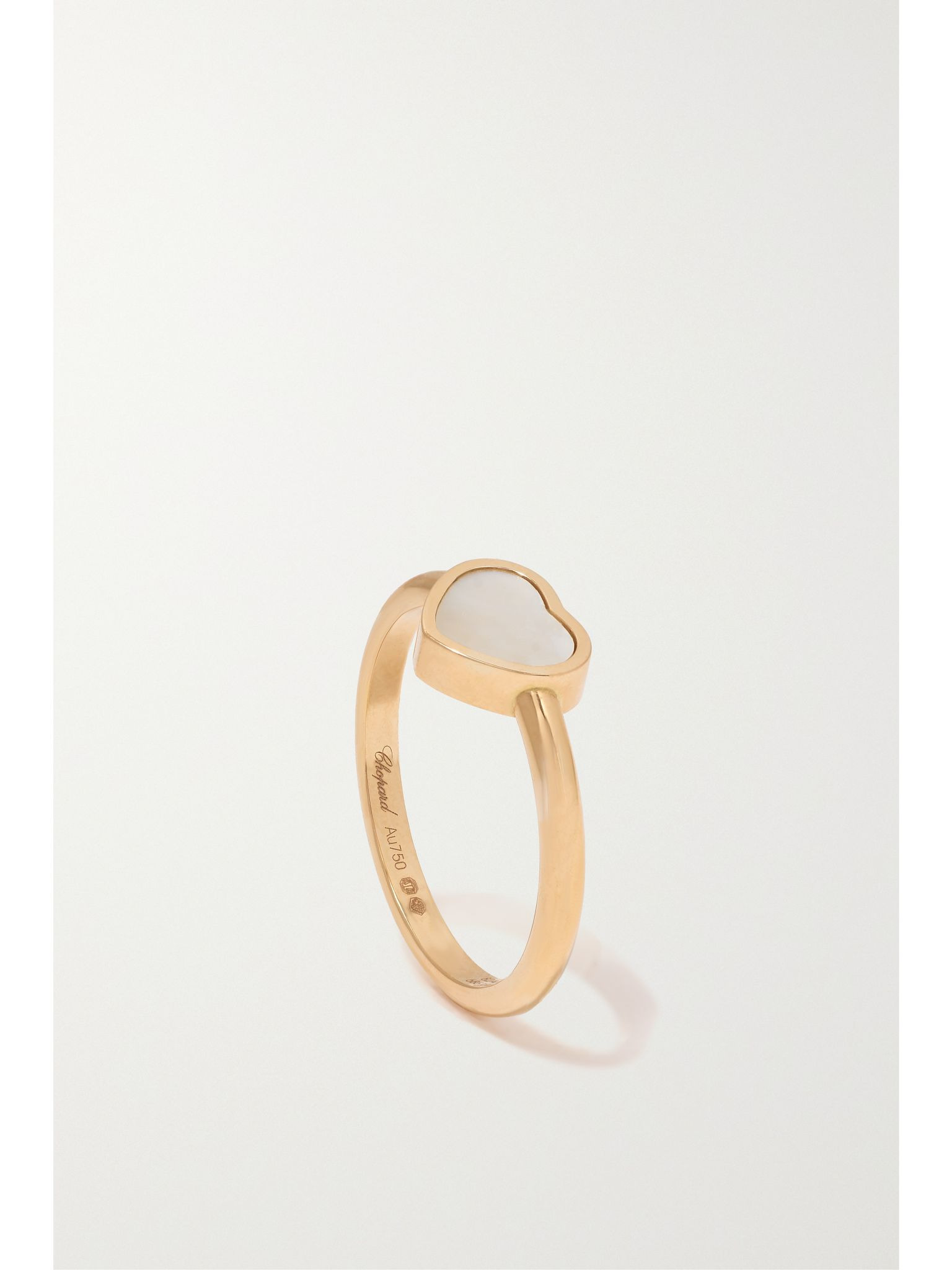 My Happy Hearts 18-karat rose gold mother-of-pearl ring Gold - 5