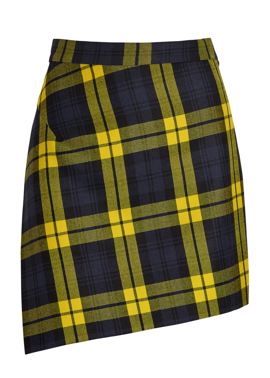 Vivienne Westwood Infinity Plaid Wool Mini Skirt - 1