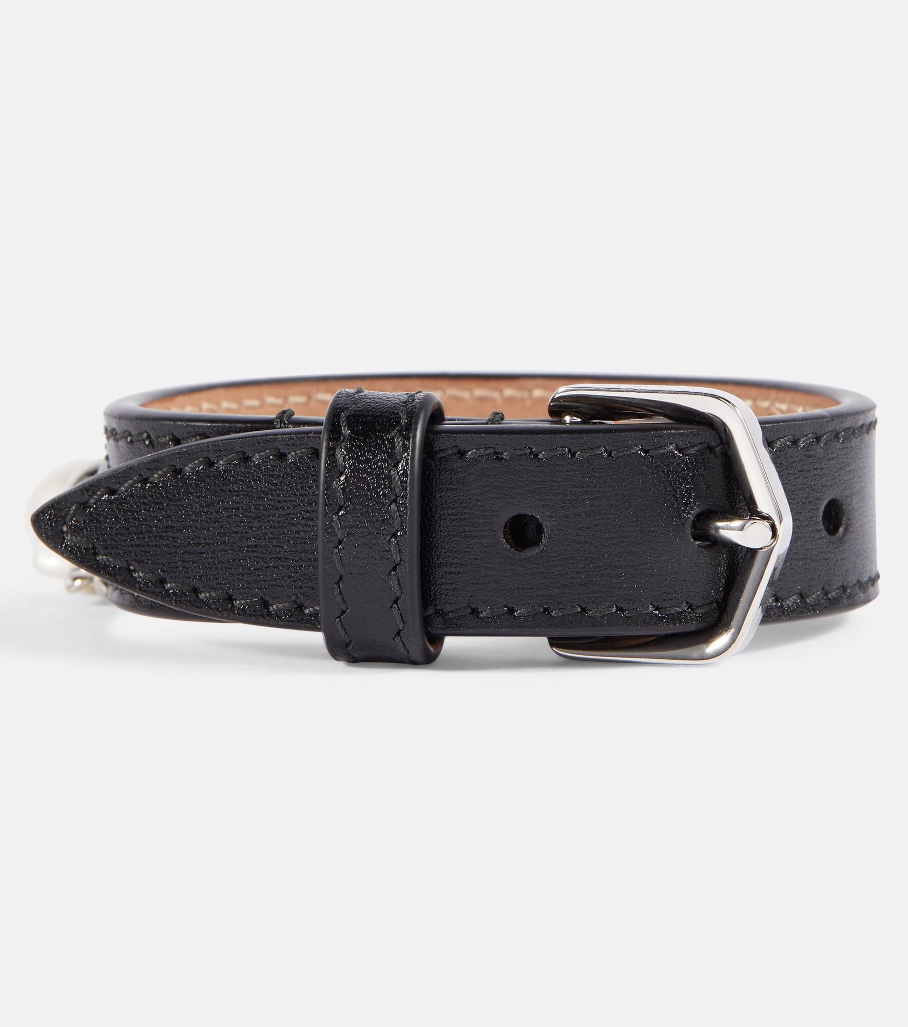 Mother-of-pearl leather bracelet - 2