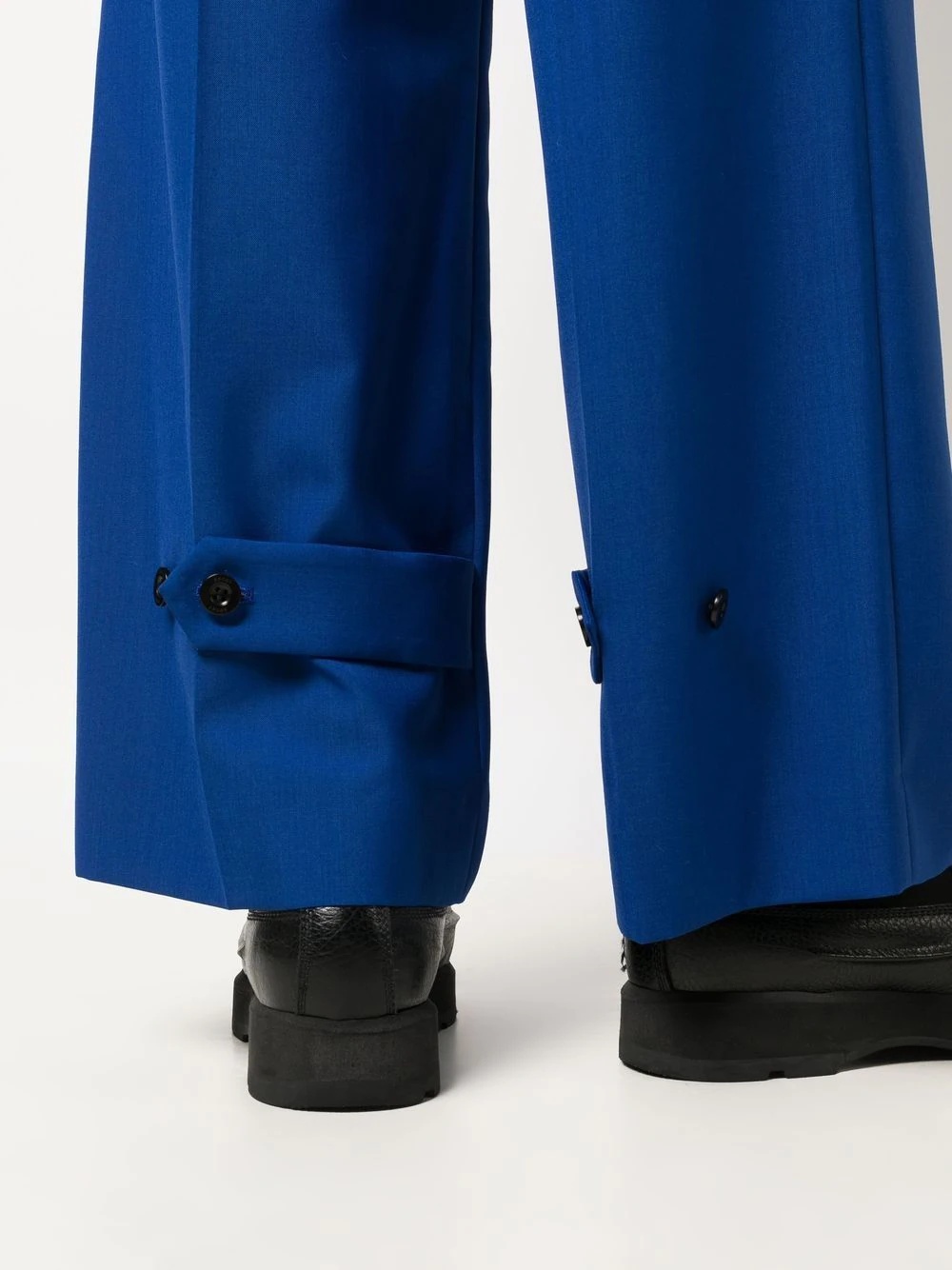 tailored belted-waist trousers - 5