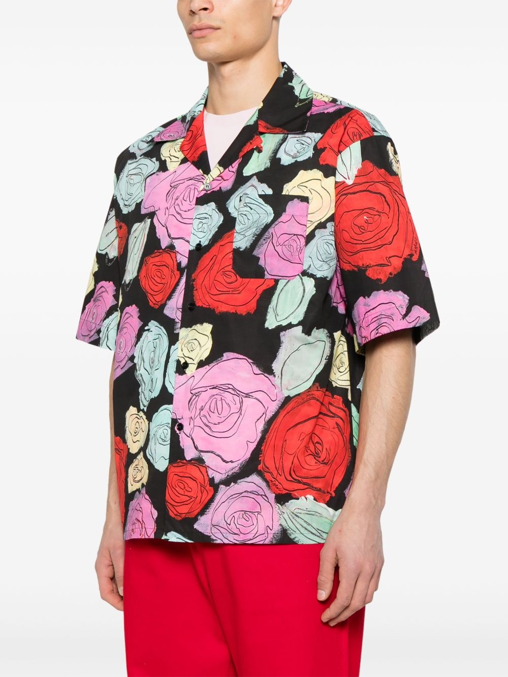 floral-print shirt - 3