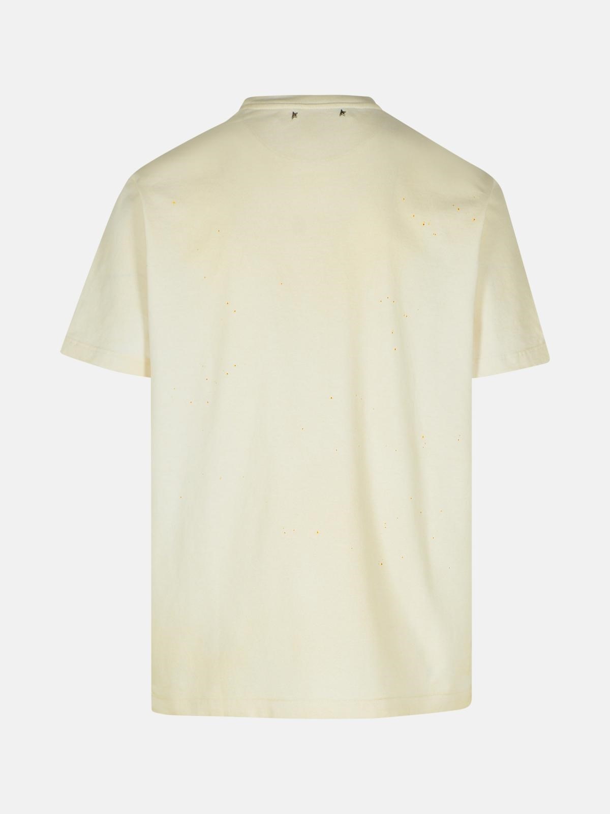 IVORY COTTON T-SHIRT - 3