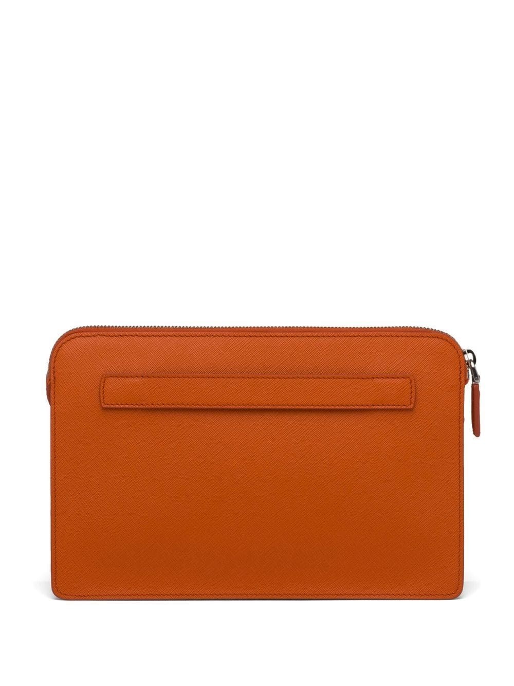 Saffiano leather pouch - 3