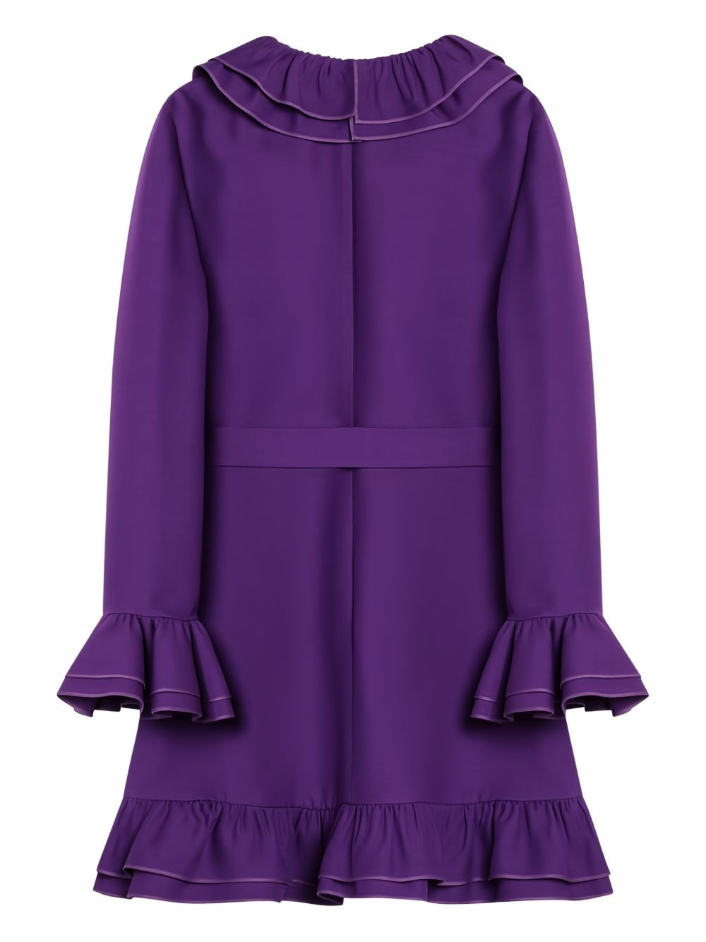 ruffle-detailing mini dress - 3