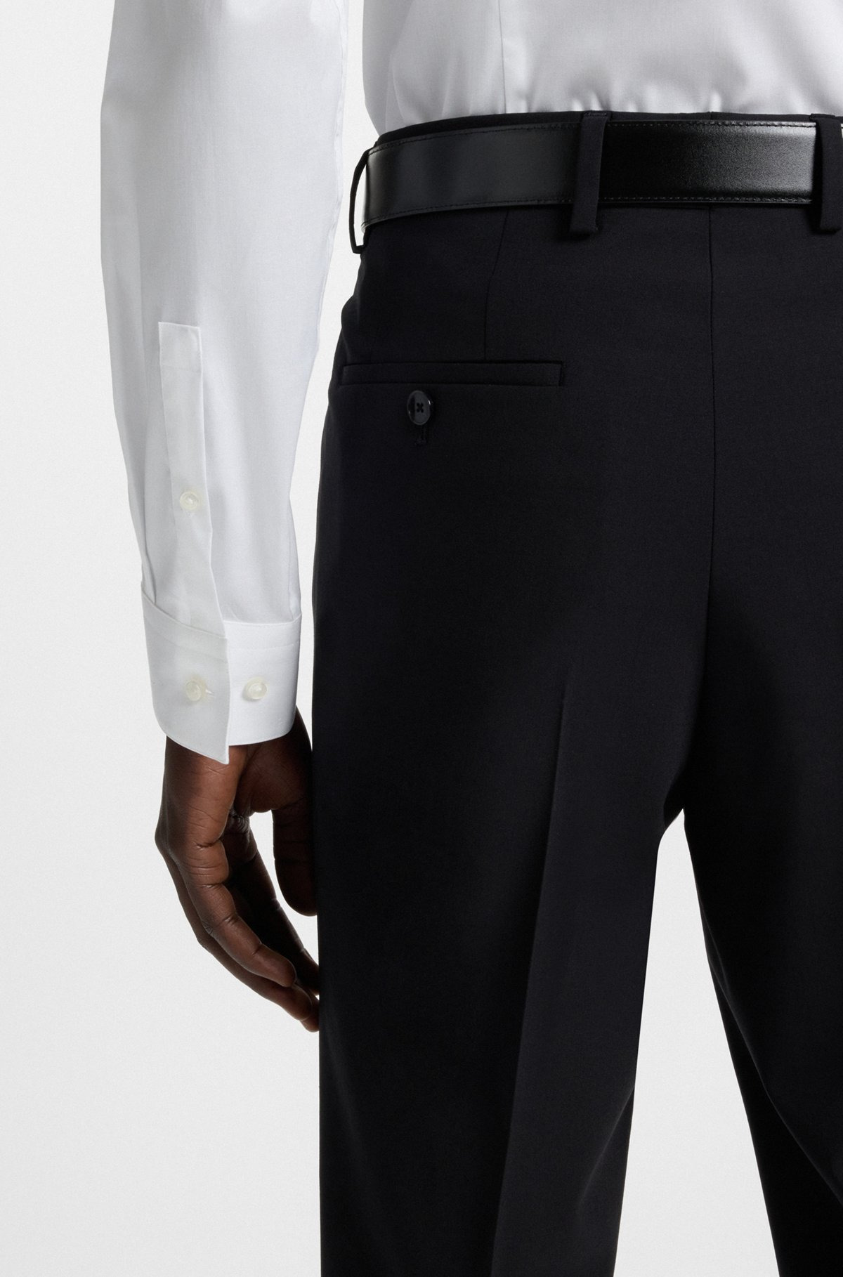 SLIM-FIT SHIRT IN EASY-IRON AUSTRIAN COTTON POPLIN - 6