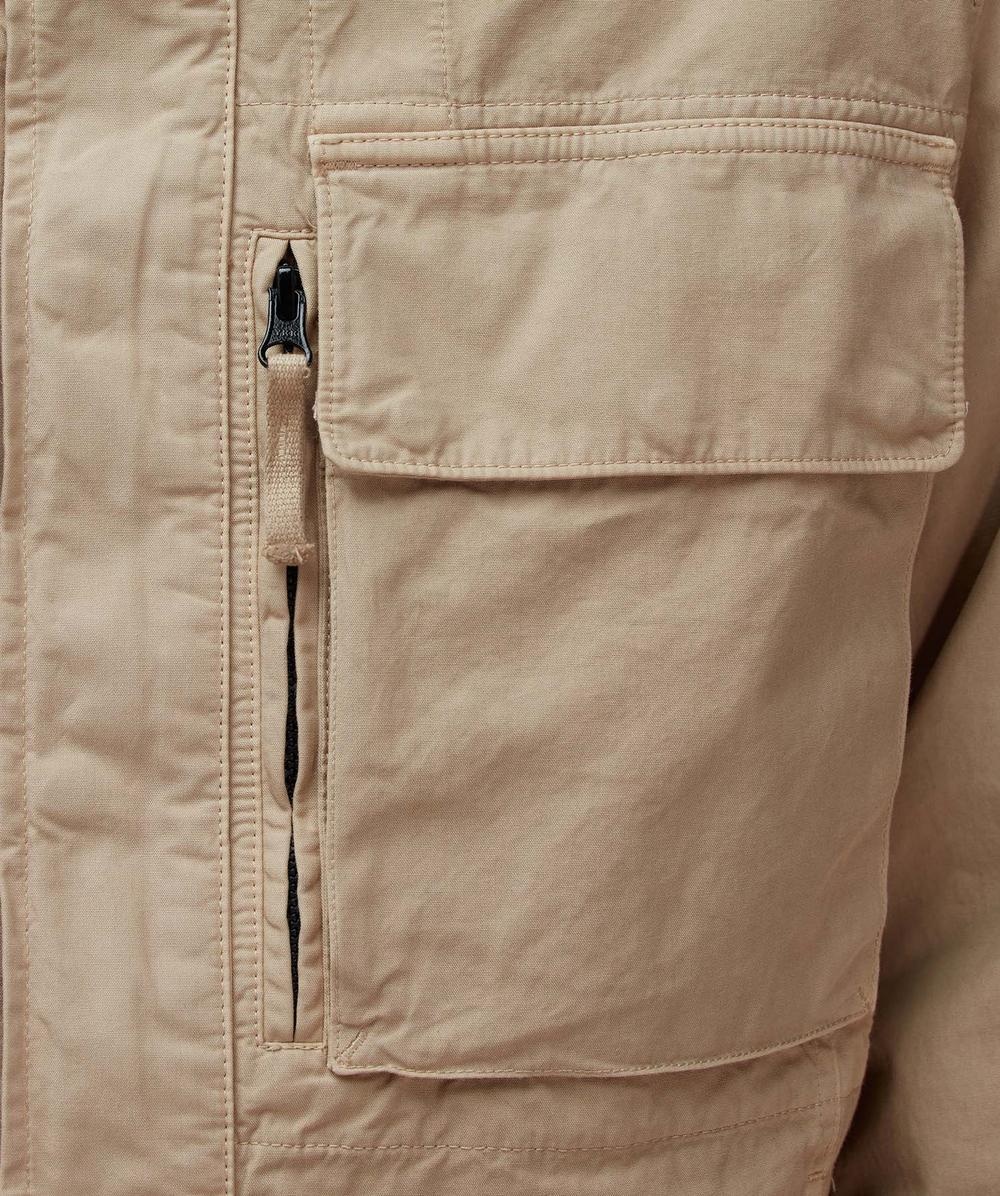Canvas weave utility parka jacket - 6
