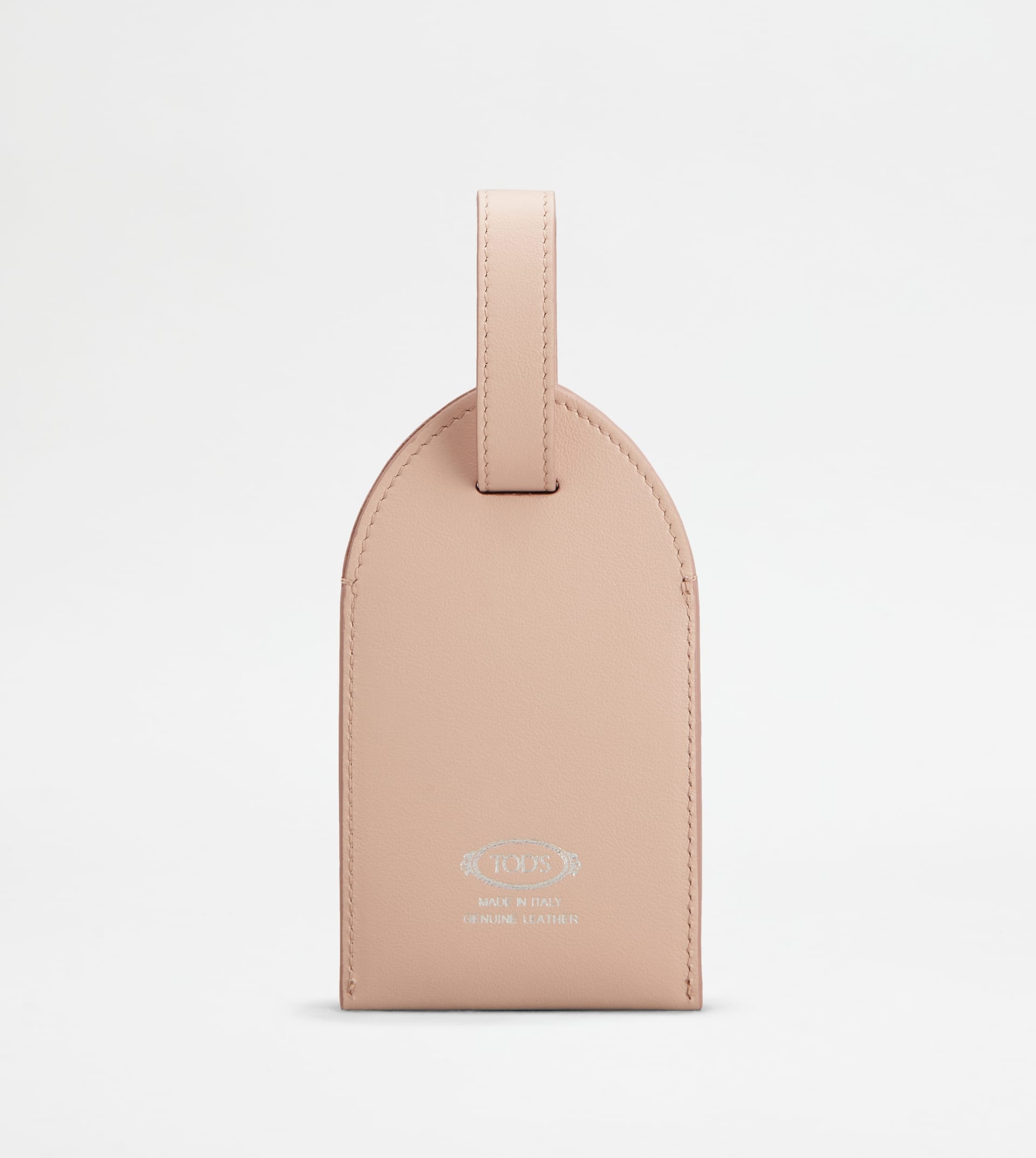 ADDRESS TAG IN LEATHER - PINK - 2