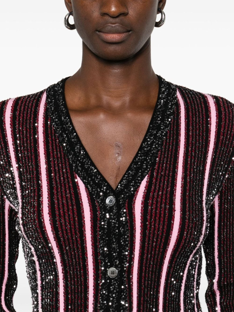 sequined ribbed cardigan 5