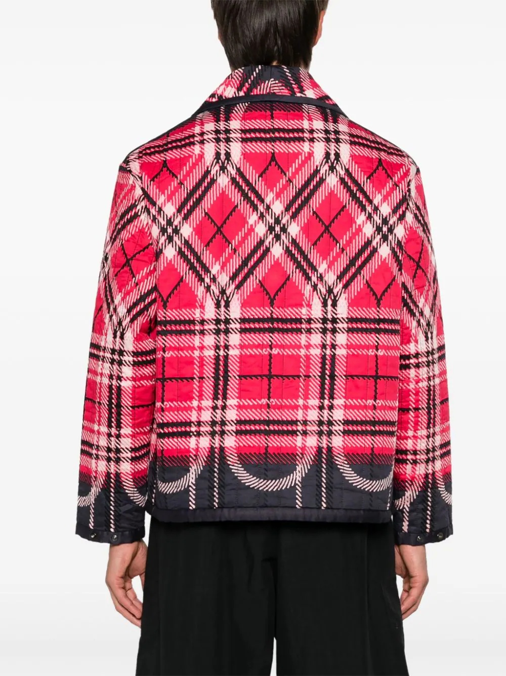 Quilted Plaid Fade Jacket - 4