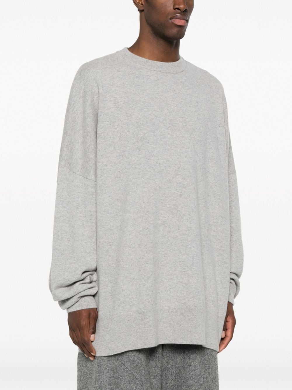 crew-neck cashmere-blend jumper - 4