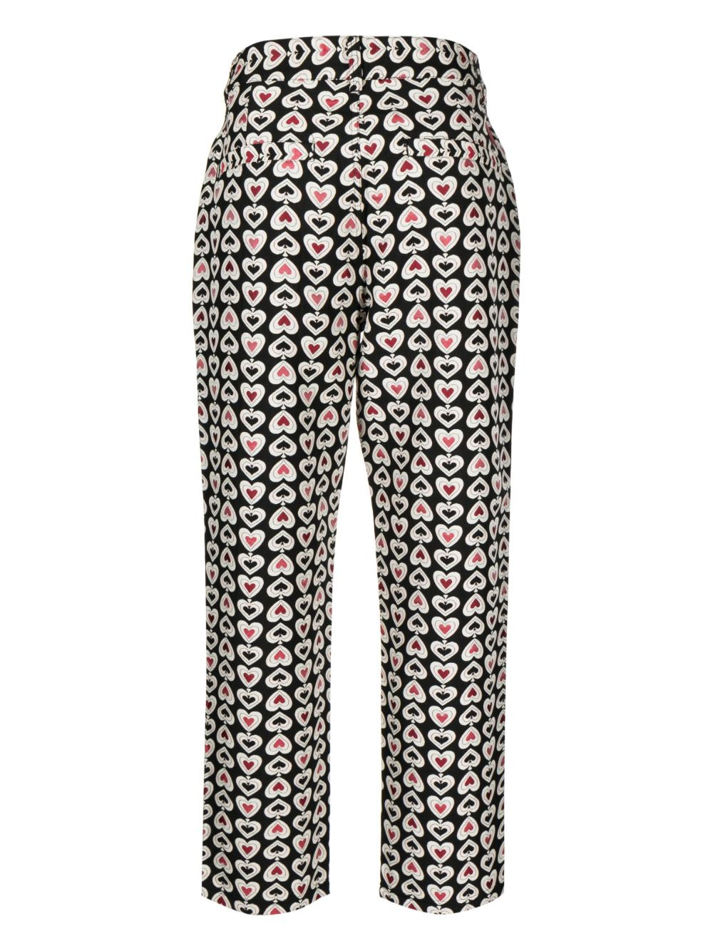 graphic-print straight-leg trousers - 2