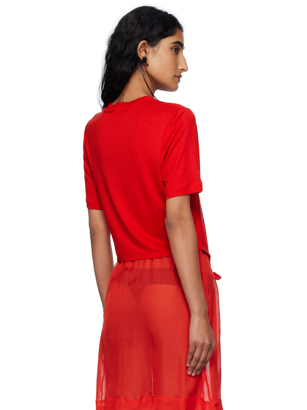 Red Bow Tail Easy T-shirt - 3