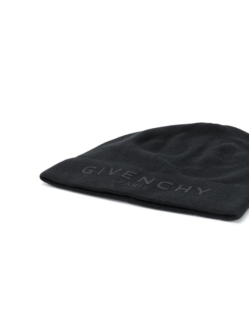 knitted logo print beanie - 2