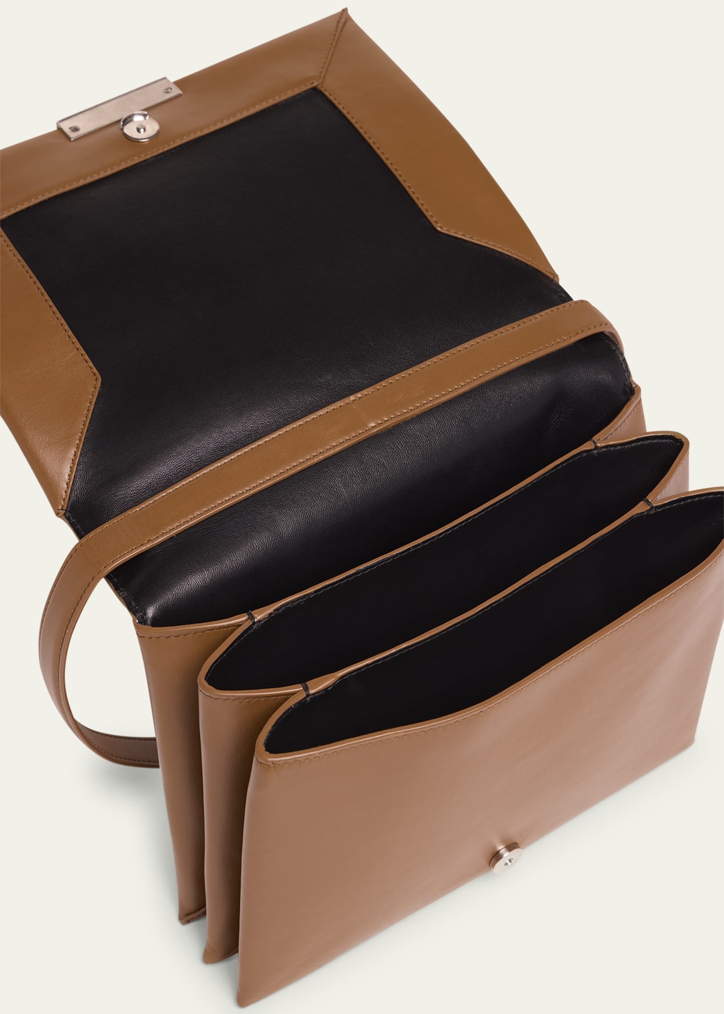 Carnet Medium Flap Calfskin Shoulder Bag - 4