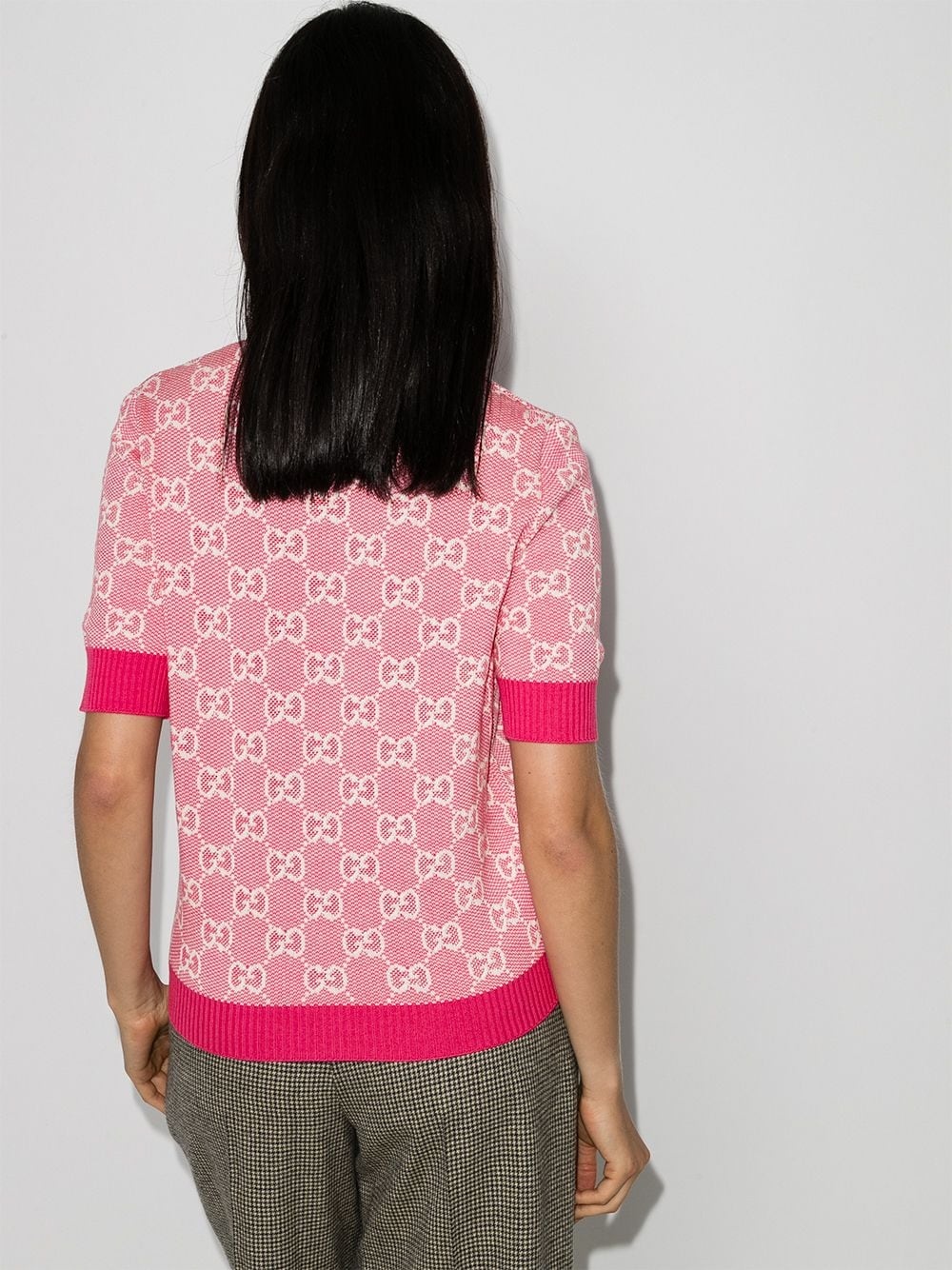 GG jacquard knitted top - 3