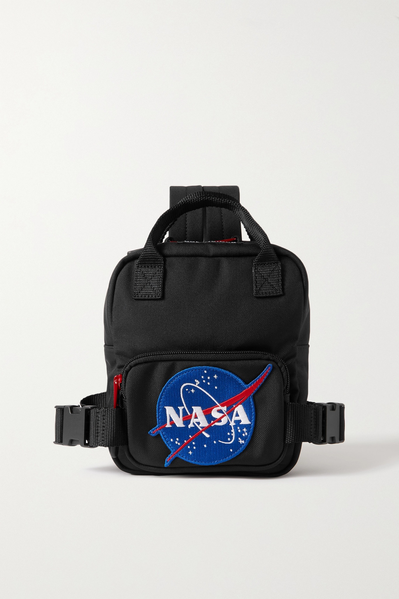 Space XS appliquéd recycled canvas backpack - 1