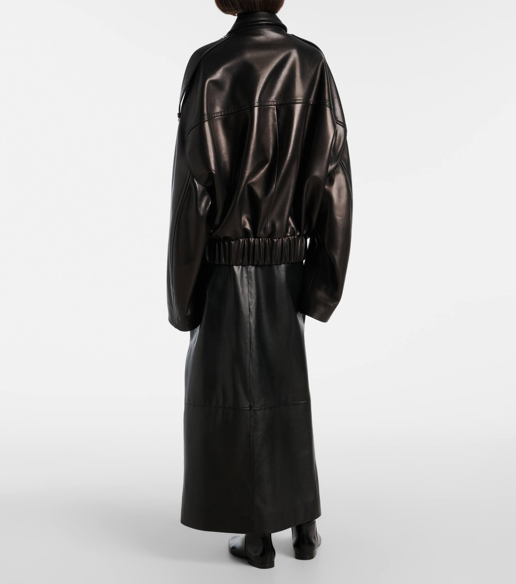 Owey oversized leather jacket - 3