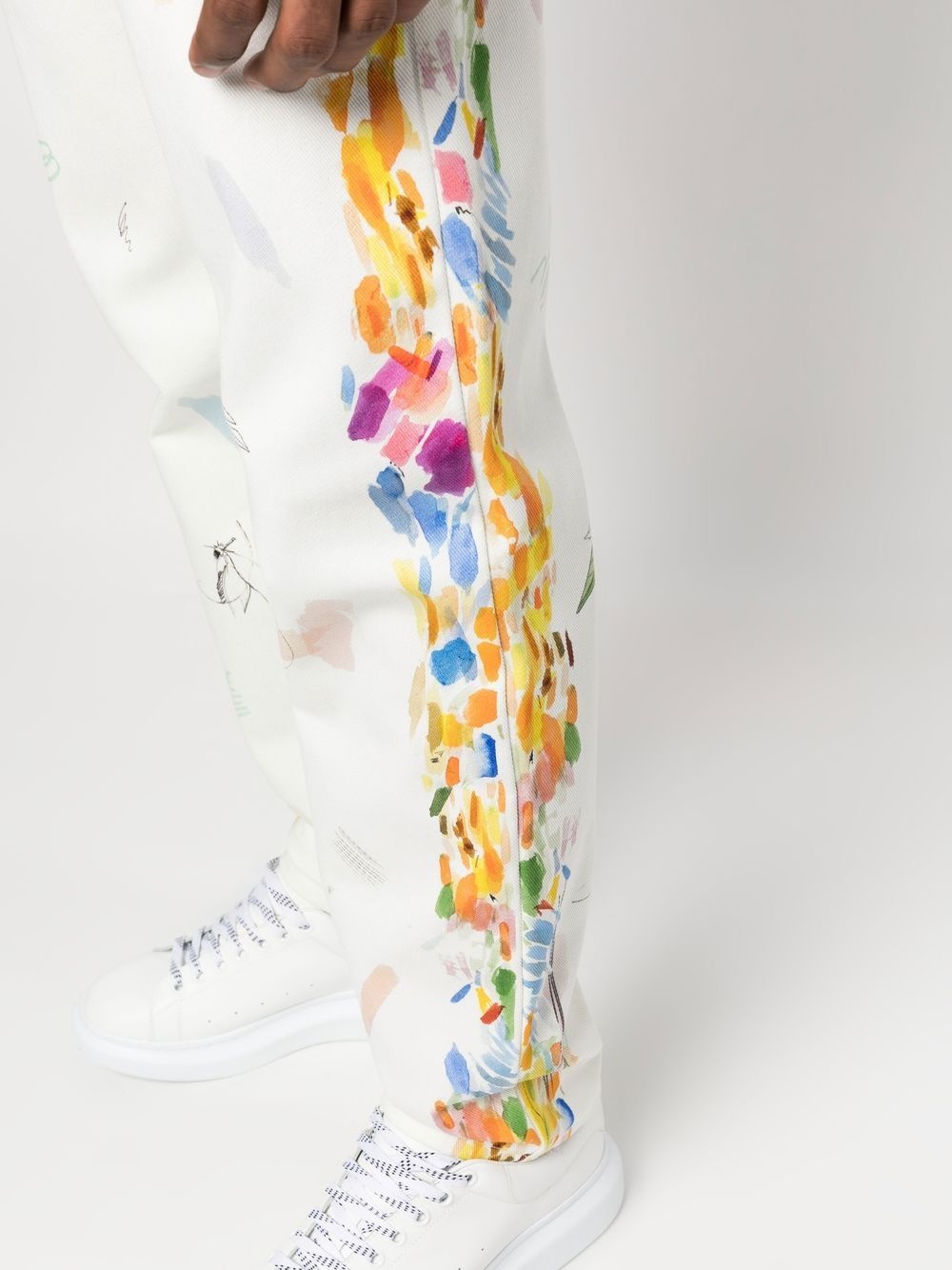 graphic-print straight-leg jeans - 5