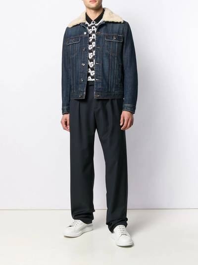 Dolce & Gabbana trimmed denim jacket outlook