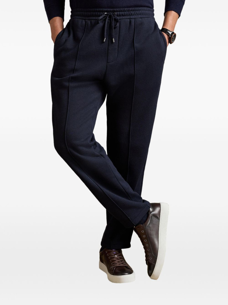 Ralph Lauren drawcord pintuck fleece track pants outlook