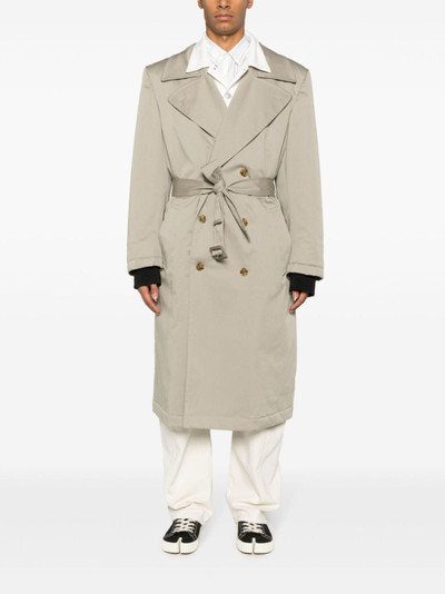 MM6 Maison Margiela belted double-breasted coat outlook