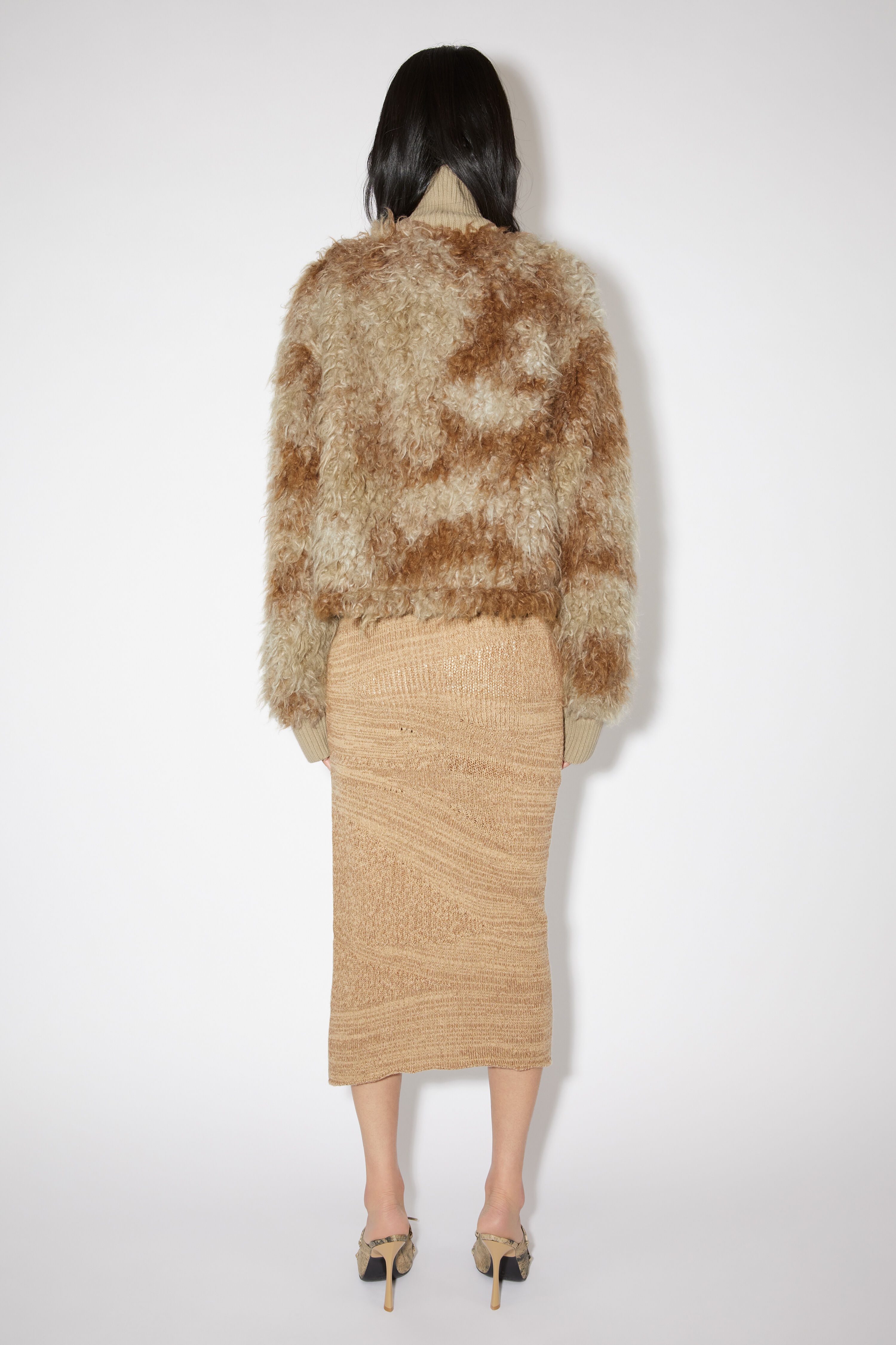 Furry jacket - Brown/beige - 3