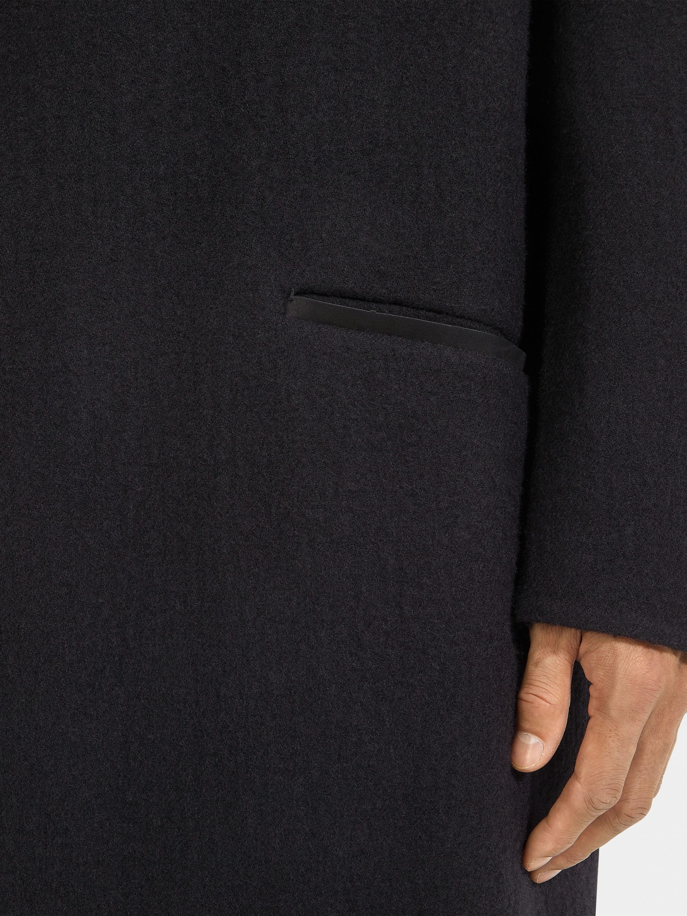 BLACK TROFEO™ CASHMERE COAT - 3