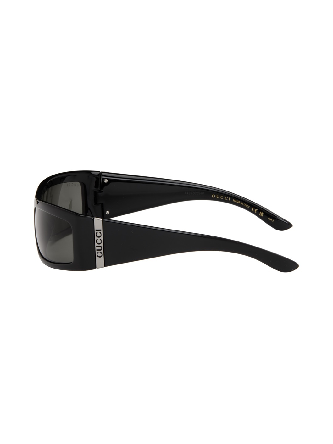 Black Rectangular Sunglasses - 3