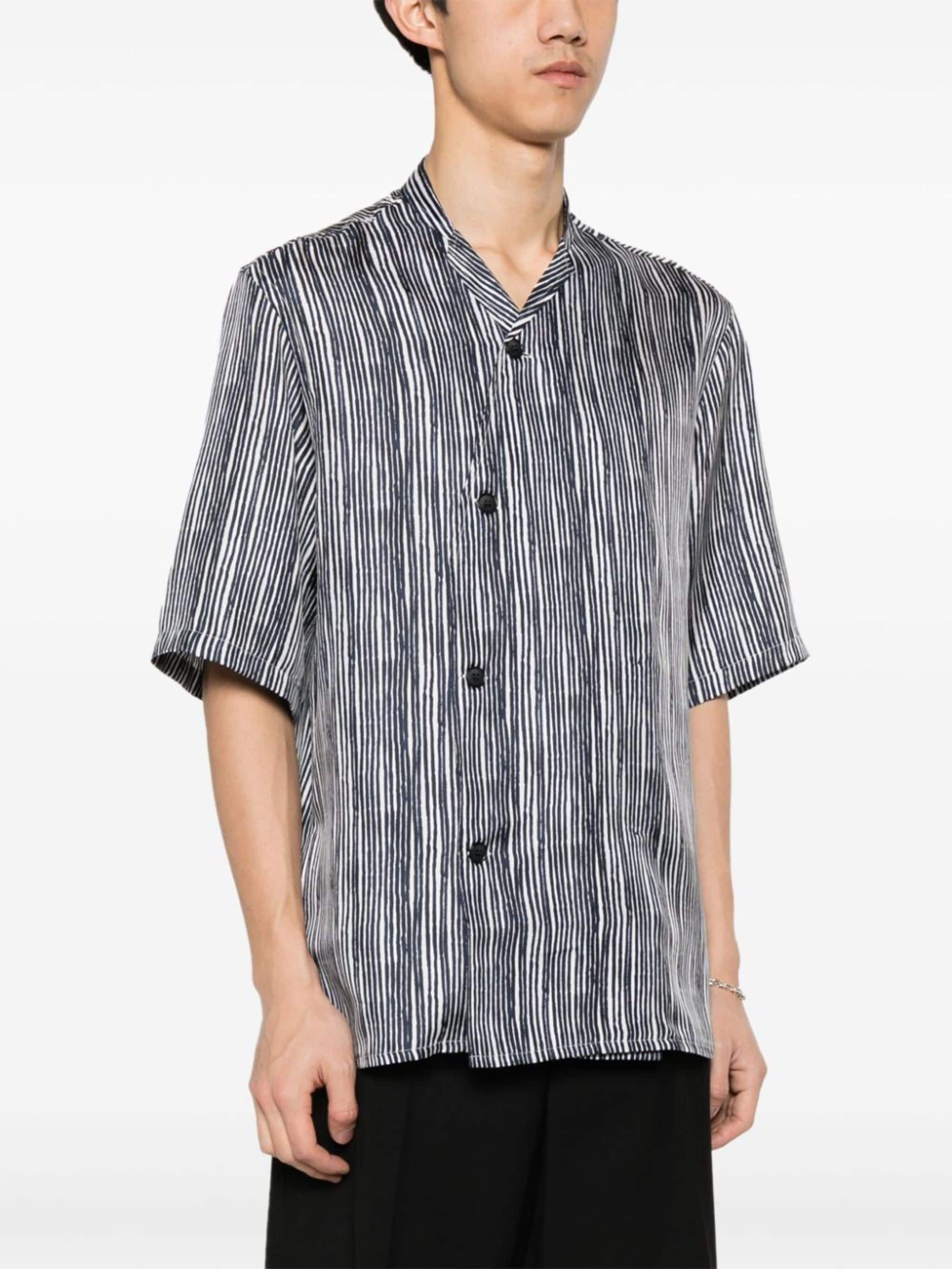 striped silk shirt - 3