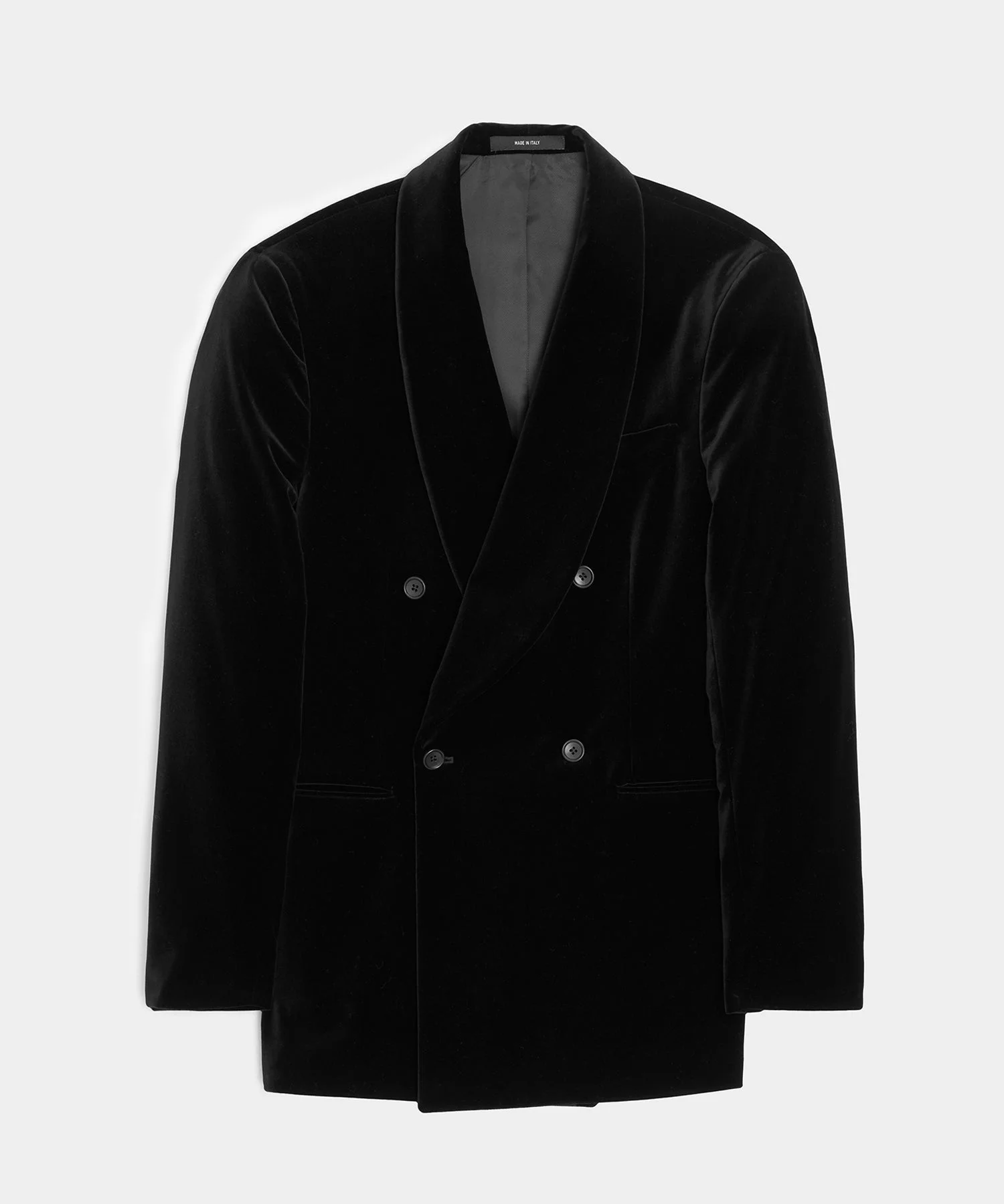 Italian Velvet Double-Breasted Dinner Jacket - 1
