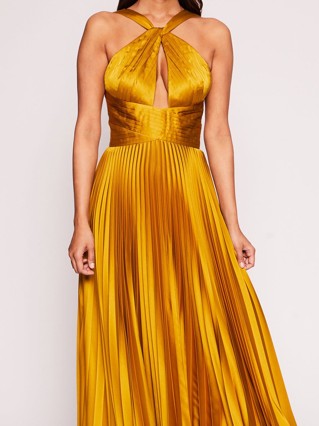 PLEATED FOIL GOWN - 4