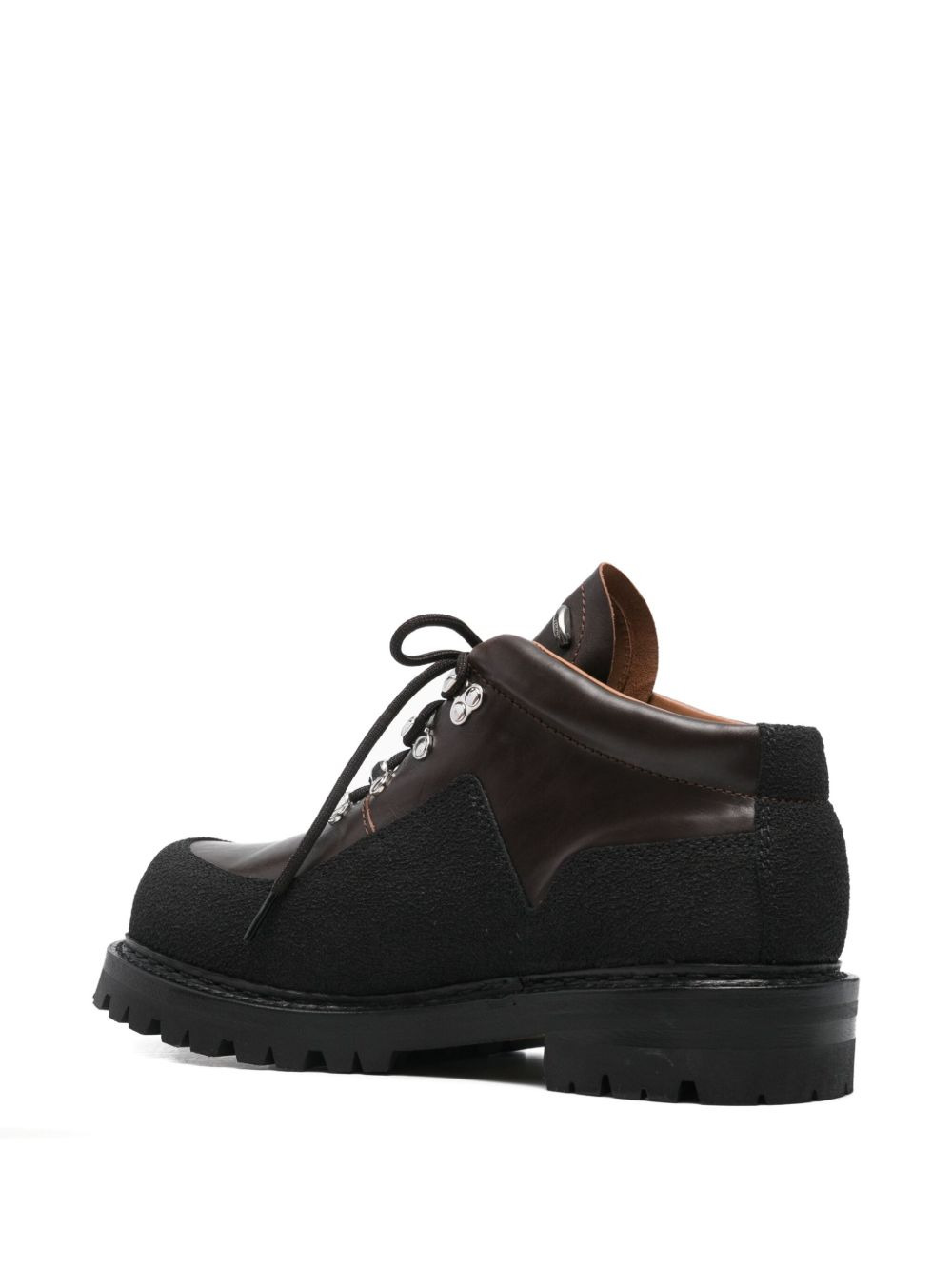 leather lace-up boots - 3