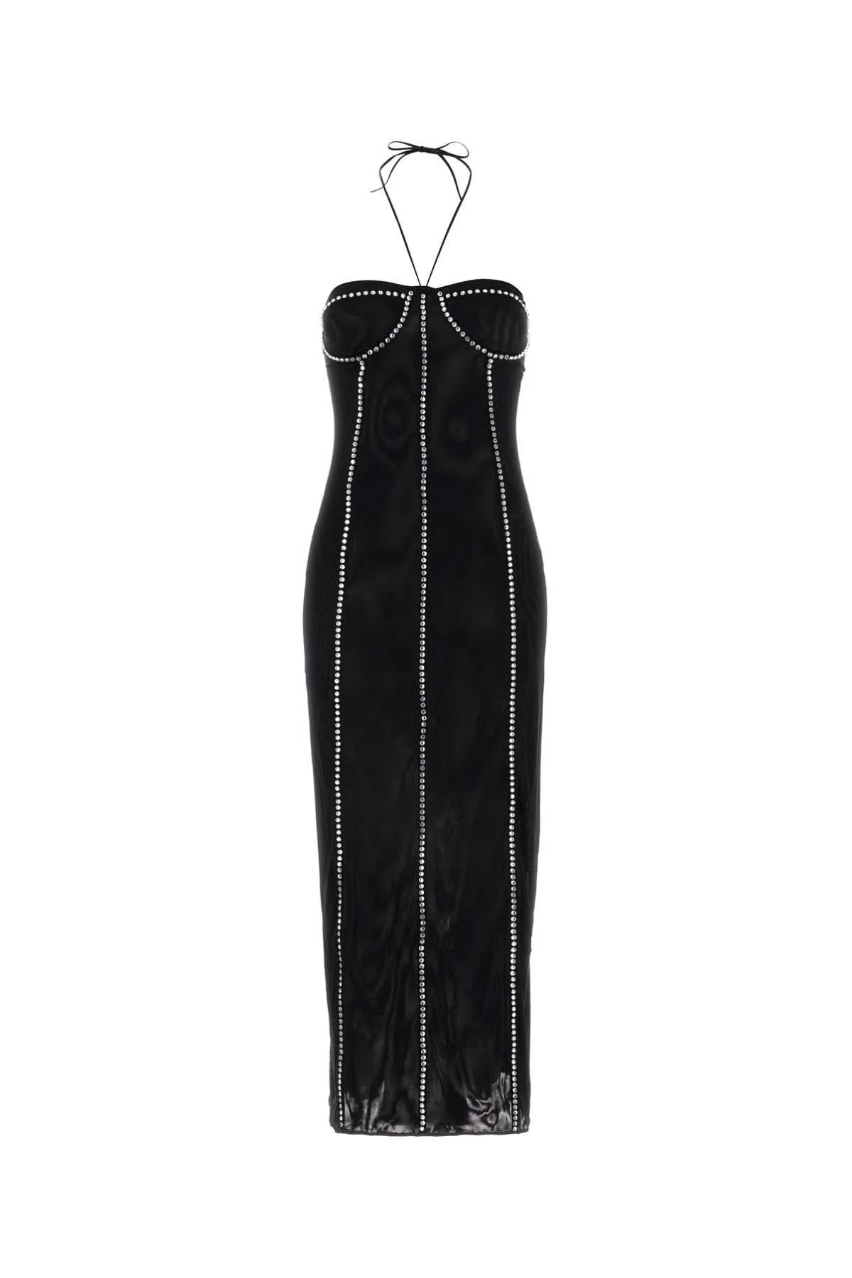 Oseree Women Black Stretch Tulle Dress - 1