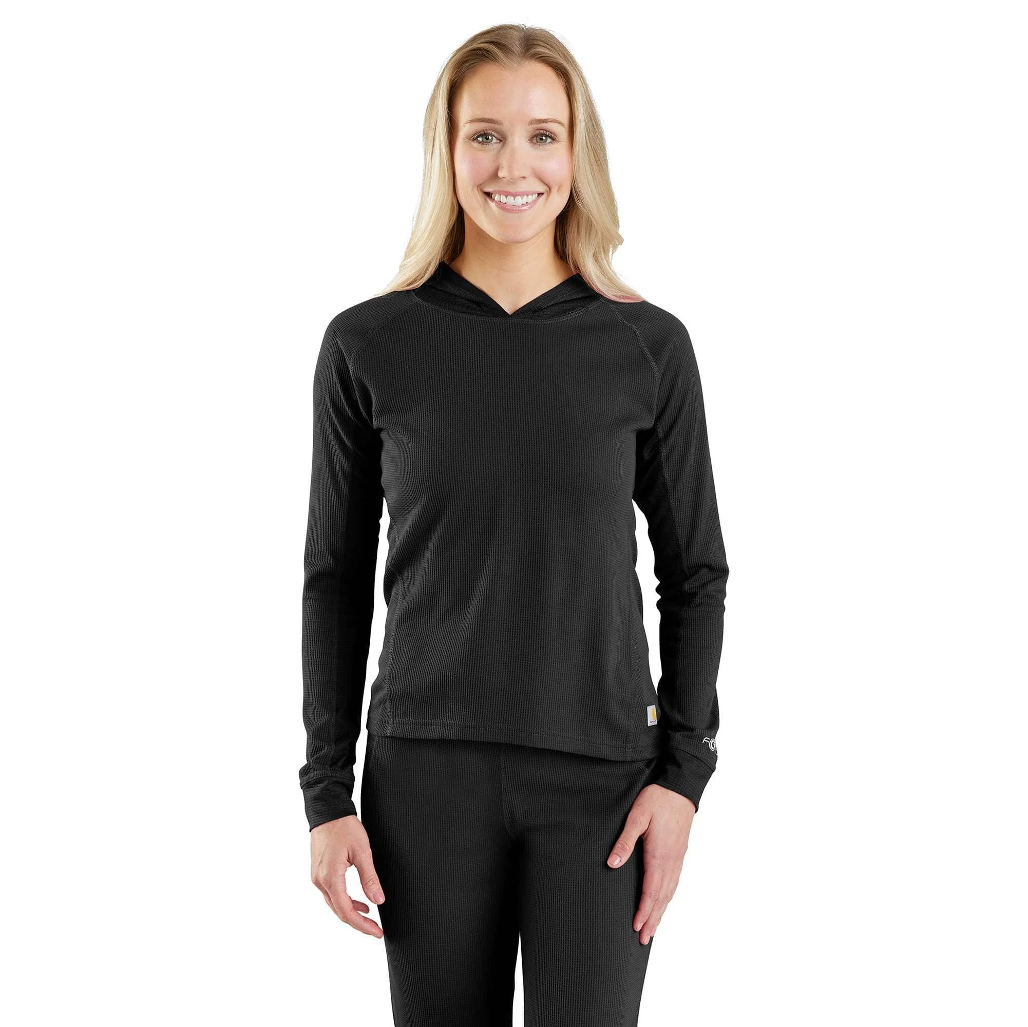 Women's Carhartt Force® Midweight Micro-Grid Base Layer Hoodie - 1