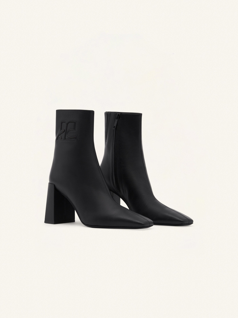 courrèges HERITAGE LEATHER ANKLE BOOTS outlook