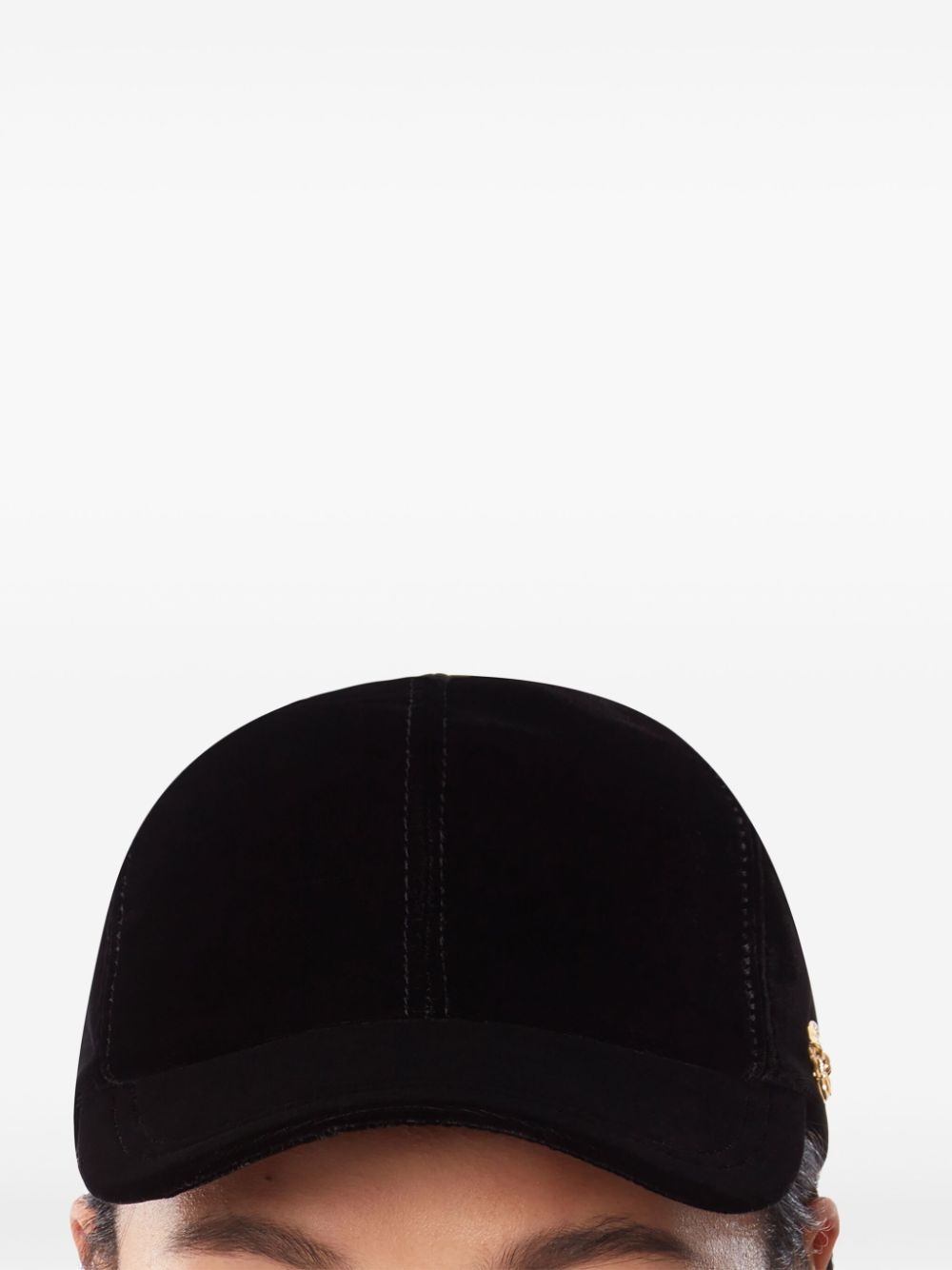 velvet baseball cap - 3