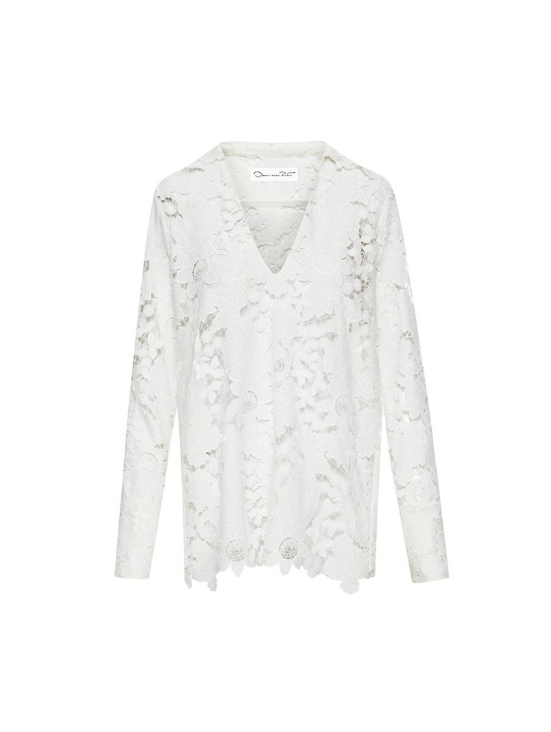 MIXED BOTANICAL GUIPURE LACE BLOUSE 5