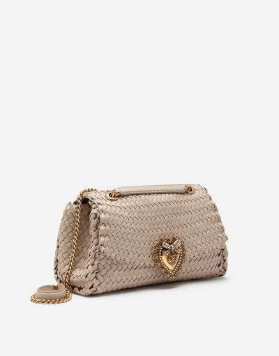 Dolce & Gabbana Large Devotion shoulder bag in braided nappa leather outlook