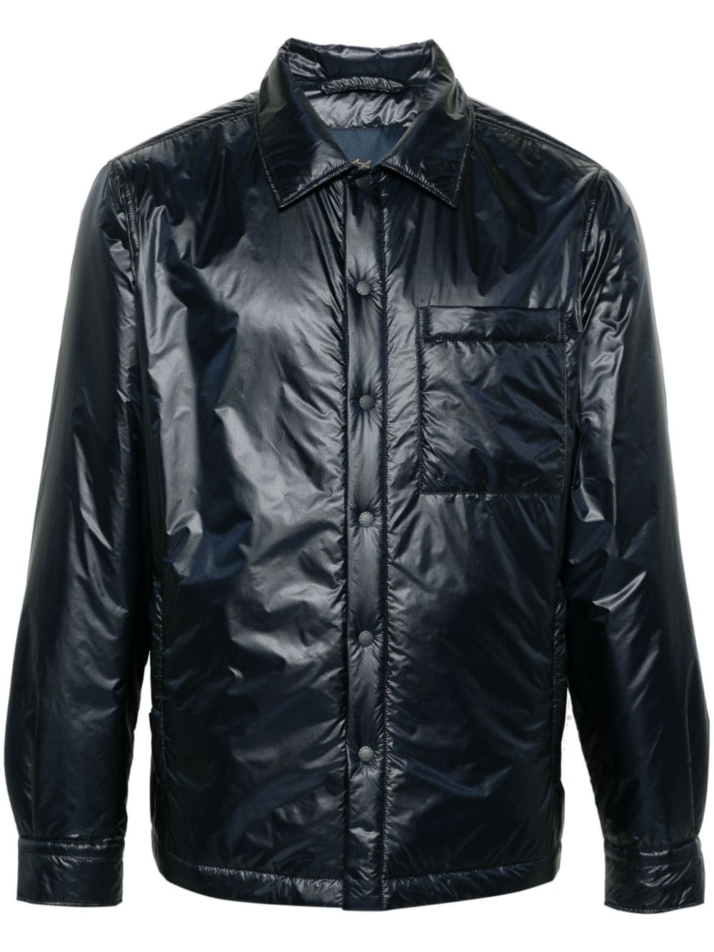 ripstop padded shirt jacket - 1