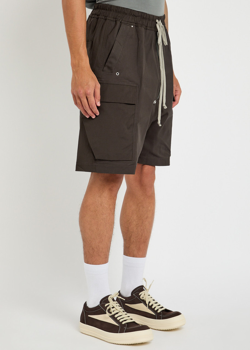 Rick Owens Rick Owens Cargobela Stretch-cotton Shorts outlook
