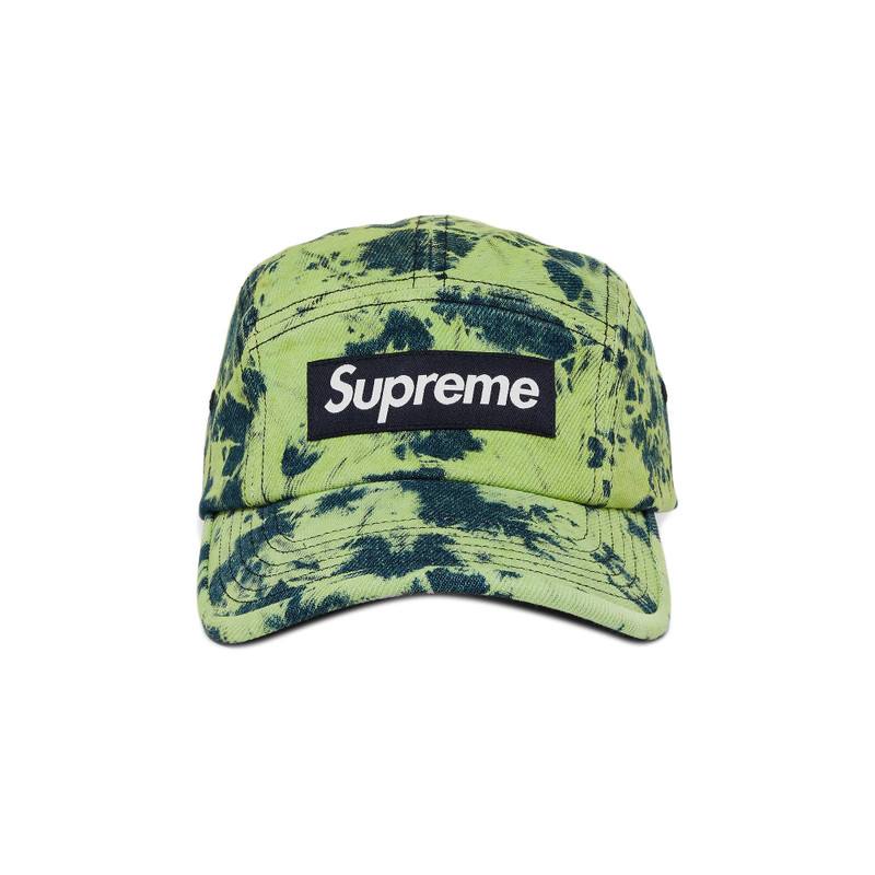 Supreme Denim Camp Cap 'Dyed Green' - 1